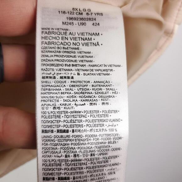 Nike Vest Kids 6x Large Puffer Full Zip Up Graphic Logo - Picture 5 of 8